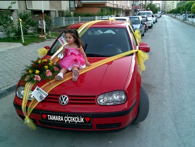 Gelin arabası süsleme